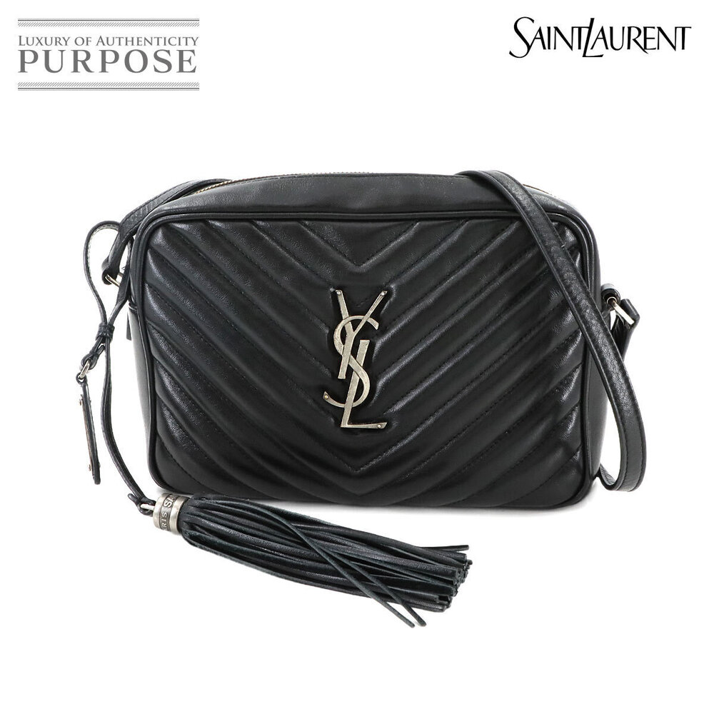 Saint Laurent Lou Camera Shoulder Bag Black Leather